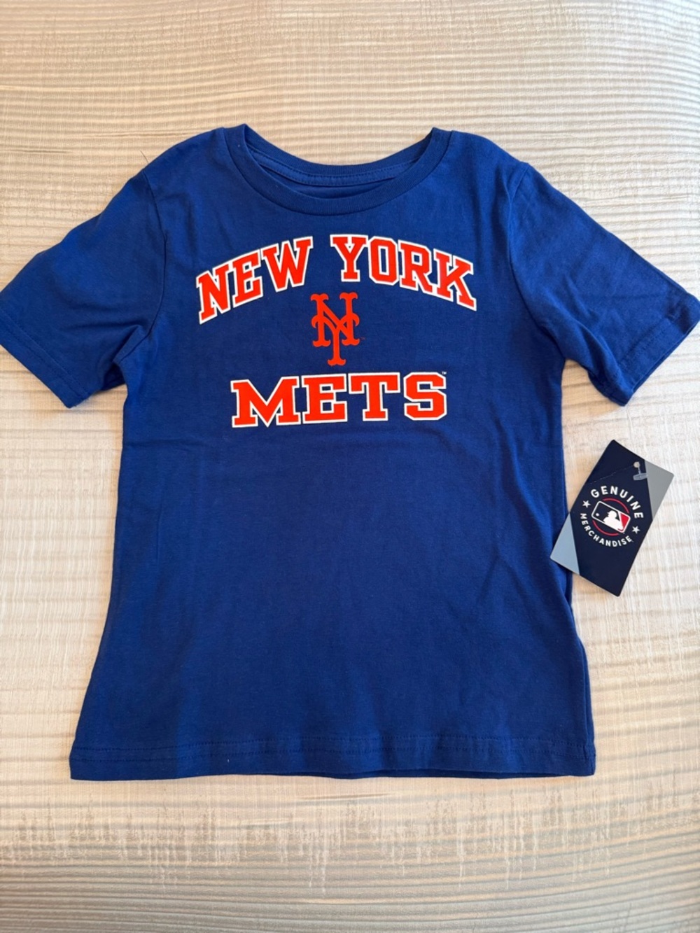 Genuine Merchandise Royal Blue New York Mets Kids Tee with Orange Logo